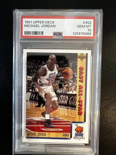 1991 Upper Deck All-Star Michael Jordan #452 Chicago Bulls (HOF) PSA 10 GEM MT