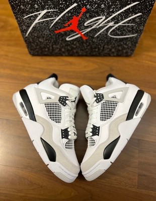 Air Jordan 4 Retro ''Military Black'' Men's Basketball Shoes Mid Top