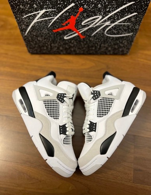 #ad #ad Air Jordan 4 Retro quot;Military Blackquot; Men#x27;s Basketball Shoes Mid Top $92.99