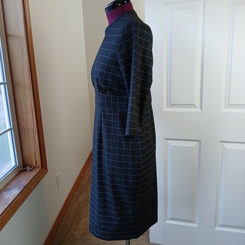 Van Heusen Black Checks Midi Pencil Sheath Dress XXL professional office - Picture 3 of 16