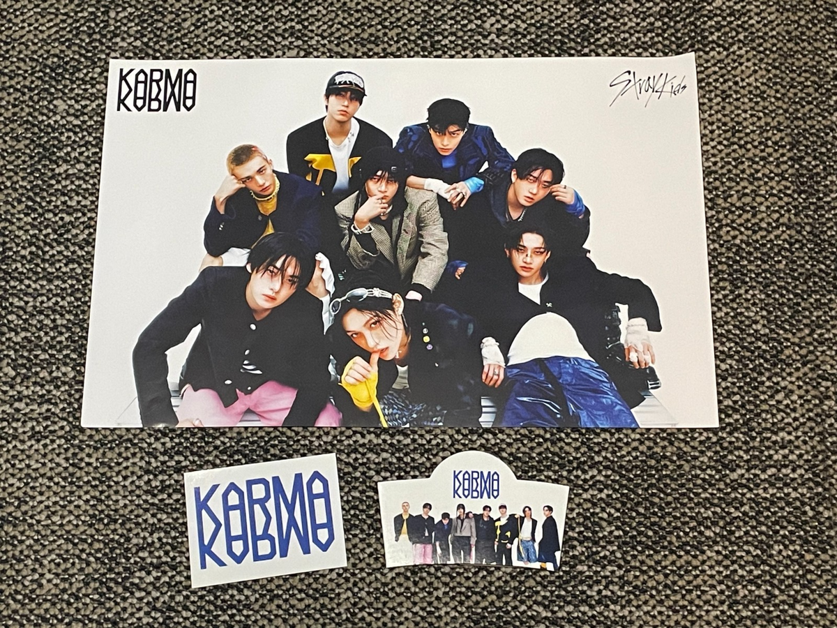 K-Pop STRAY KIDS KARMA Poster, Sticker, Coffee Holder from 2025