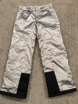 Spyder Ski Pants 16 Silver Insulated Waterproof Skiing Youth