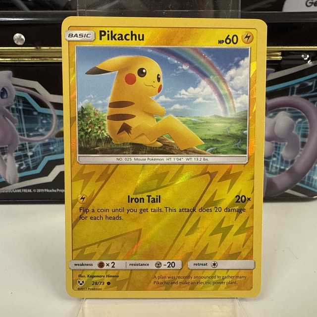 Pikachu [Reverse Holo] #28 (Shining Legends (2017))