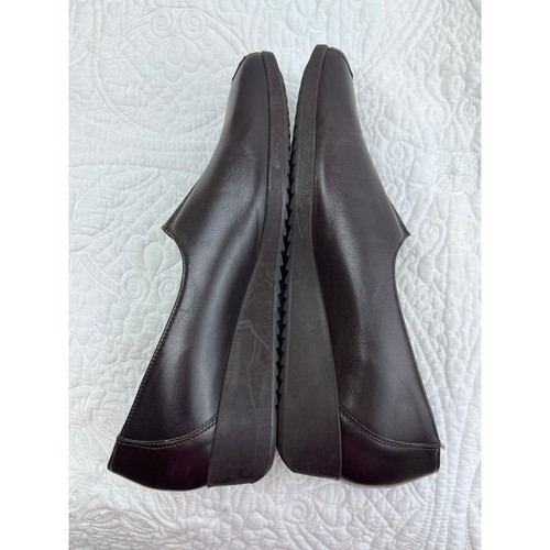 Mocassini Munro American da donna in pelle marrone slip on casual - taglia 9,5N - Foto 10 di 11