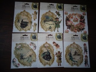 6 Bogen Porzelansticker Hobbyauflösung Lablanche