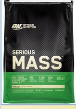 OPTIMUM Nutrition Serious Mass  vanilla 12lb Protein Muscle Building Weight Gain