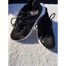 Puma Softride Sophia Womens Running Shoes Black Rose Gold Sneakers size 11