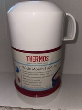 Thermos 10oz Wide Mouth Food Jar Red  White