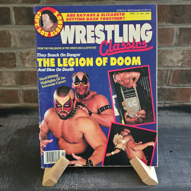 Wrestling Classics #11 Nov 1990 Legion of Doom Cover Capt Lou Albano Savage