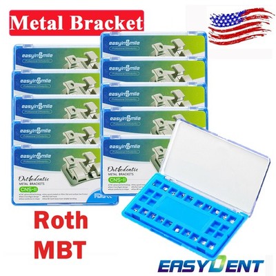 10pks Dental ortho brackets orthodontic Braces mini Roth/MBT 022 345 EASYINSMILE