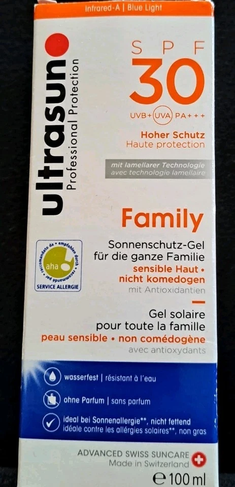 2 X ULTRASUN FAMILY SPF30 HIGH PROTECTION SUNCARE 100ML X 2 -  FREE POSTAGE - Image 3 of 4