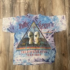 Vintage 1994 Pink Floyd The Division Bell Tour Tie Dye Size Large Rare Shirt