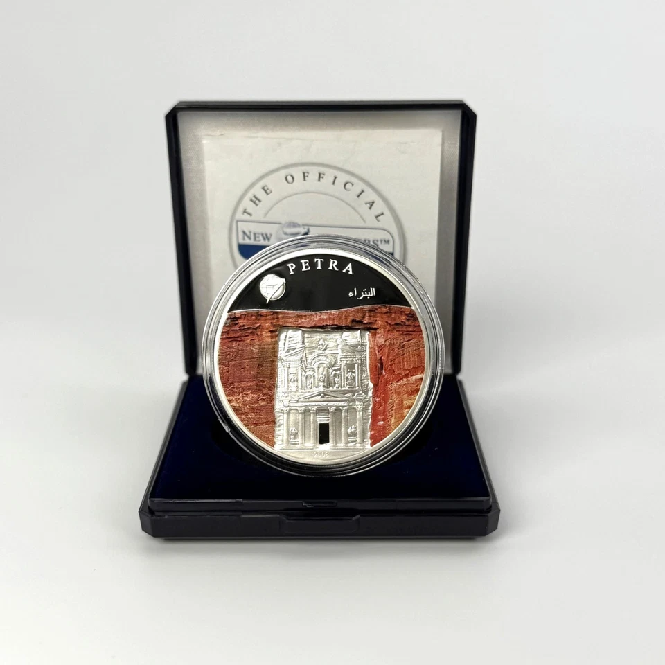 2008 Mongolia 500 Tögrög Petra City Temple - Sterling Silver Coin - Image 2 of 3