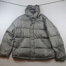 Vintage Polo Ralph Lauren Mens Down Puffer Jacket Coat Size Large Black Bomber