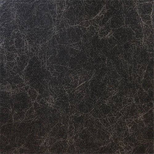 Uttermost Anders Faux Leather and Wood Accent Chair in Black and Brass - Picture 6 of 9