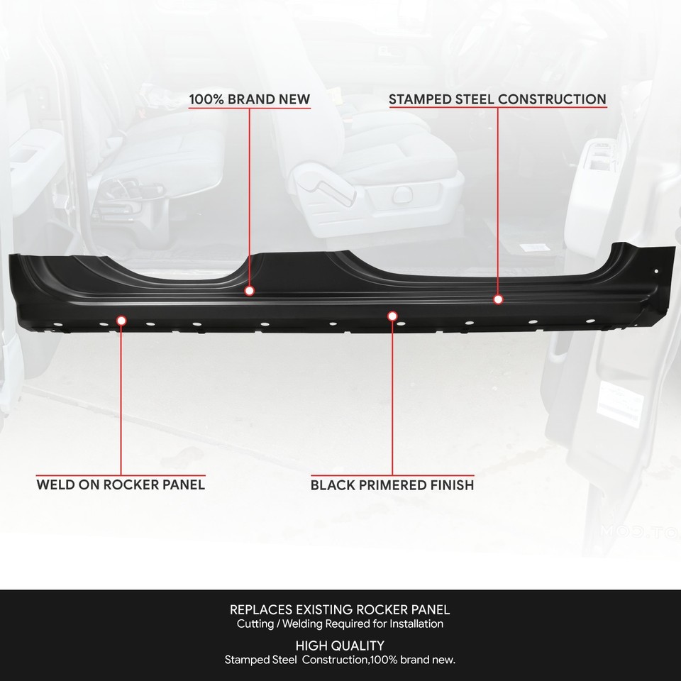 For 2014-2018 Chevy Silverado GMC Sierra Extended Cab Rocker Panels ...