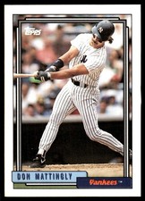 Don Mattingly 1992 Topps #300 Yankees MLB READ FREE SHIPPING AutographDen
