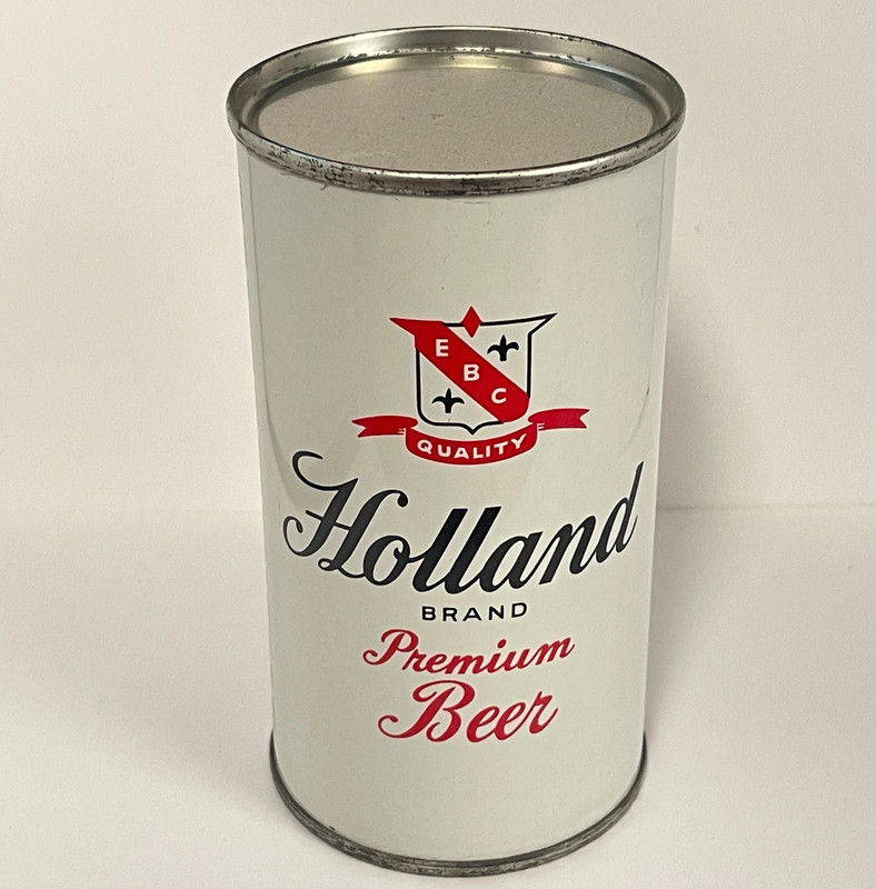 HOLLAND BRAND PREMIUM BEER flat top can EASTERN HAMMONTON NEW JERSEY  VANITY LID
