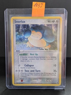 Pokemon Karte TCG Snorlax 15/112 Holo Fire Red & Leaf Green 2004