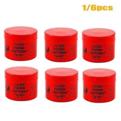 1/6x LUCAS' PAPAW OINTMENT 75g Pawpaw Cream Paw Paw Ointment Genuine