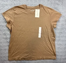 Universal Thread Shirt Womens XL Brown Short Sleeve Pullover Crewneck T-Shirt