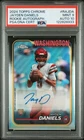 2024 TOPPS CHROME ROOKIE AUTOS VARIATIONS #RAJDA JAYDEN DANIELS PSA 9 AUTO 10