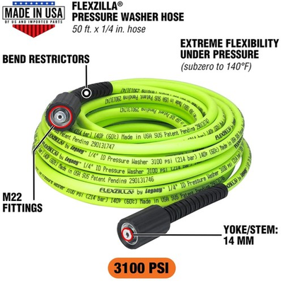 #ad #ad Flexzilla Pressure Washer Hose 1 4in x 50ft $107.09