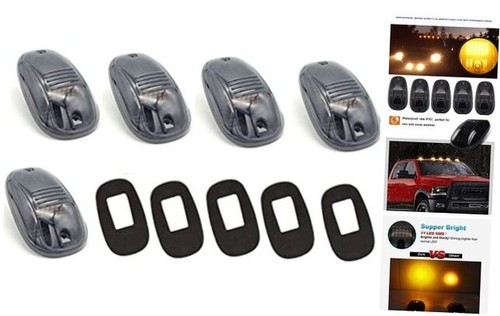 5pcs Cab Roof Marker Lights for 2003-2018 Dodge Ram 1500 2500 3500 Top Light