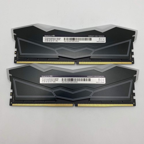 TeamGroup T-Force Delta RGB 64GB (2x32GB) RAM DDR5 6000MT/s FF3D532G6000HC38ABK - Afbeelding 2 van 3