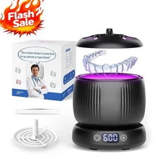 Newest Ultrasonic Retainer Cleaner 45kHz Retainer Cleaner Machine for Denture