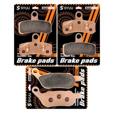 S SYUU Sintered Metal Motorcycle Brake Pads - Front Rear - Heat Resistant -...