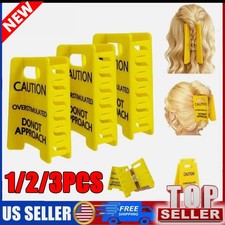 Fun Caution Sign Hair Claw Clip for Various Hair type Easy Styling Secure Grip