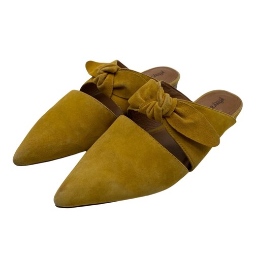 yellow bow mules
