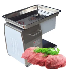 110V Stainless Commercial Meat Slicer/Cutter with 5mm Blade Kitchen Equipment