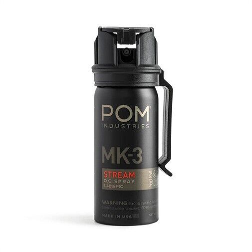 POM MK3 Professional Pepper Spray - Maximum Strength OC Spray (Up to 18 Ft.)