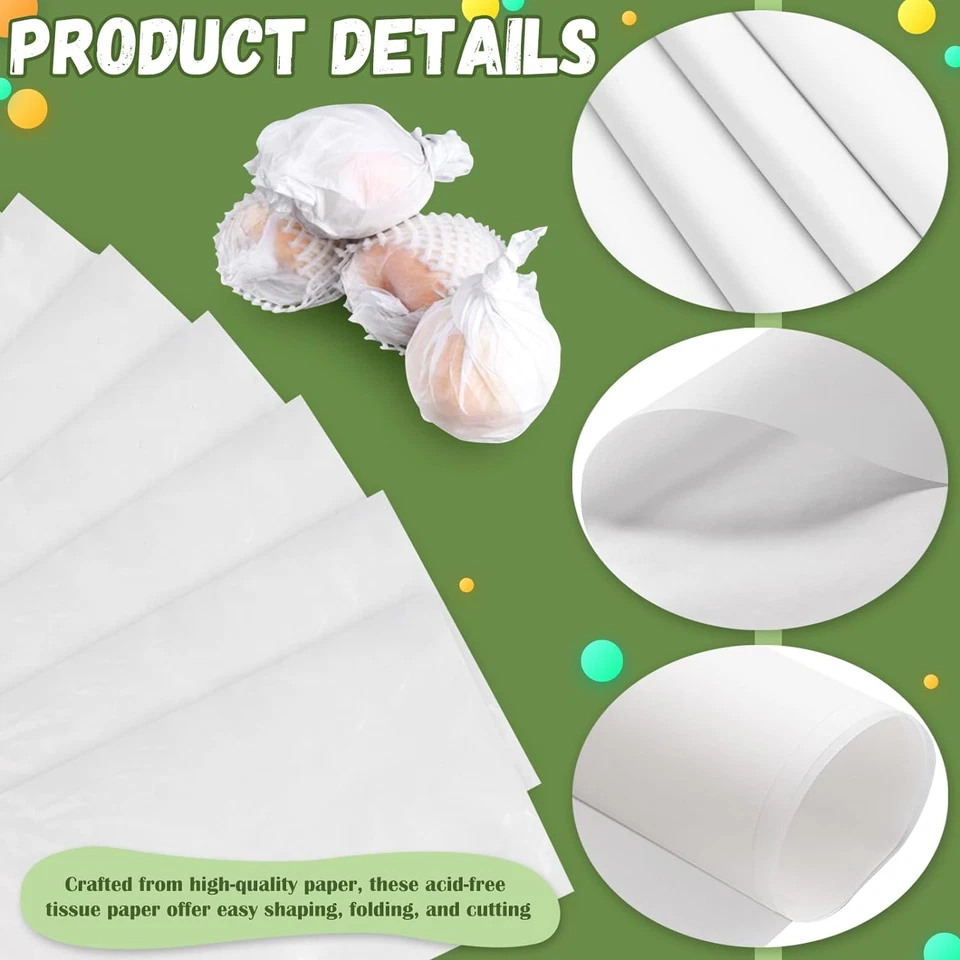 500 Sheets 15 X 20 Inch Acid Free Tissue Paper for Storage, Unbuffered No Acid P - Image 3 of 4