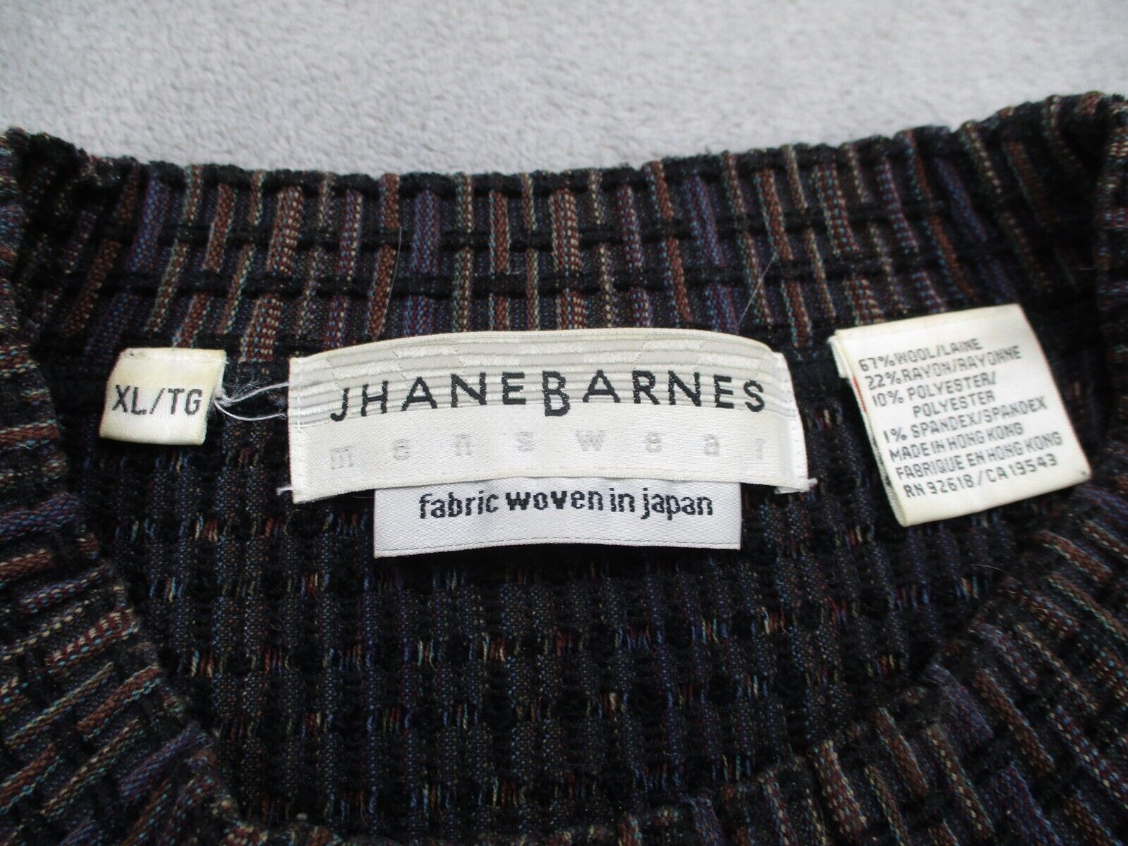 Vintage Jhane Barnes Sweater Wool Mens Extra Larg… - image 6