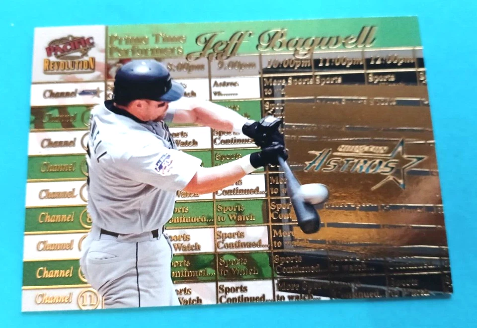 Pacific Revolution 1998 Jeff Bagwell #17 Prime Time Performance troquelado láser Foto 2 de 3