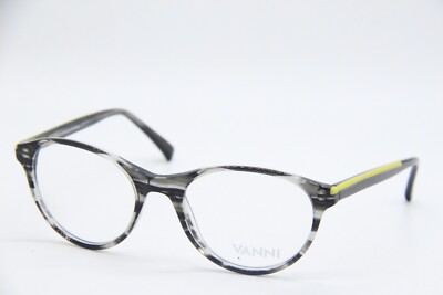 NEW VANNI V3667 A37 TRANSPARENT GRAY GREEN AUTHENTIC EYEGLASSES FRAMES 51-19