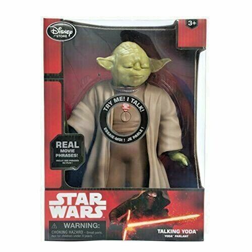 Talking Yoda Figure 10'' Star Wars The Force Awakens Disney Store Exclusive - Picture 1 of 2