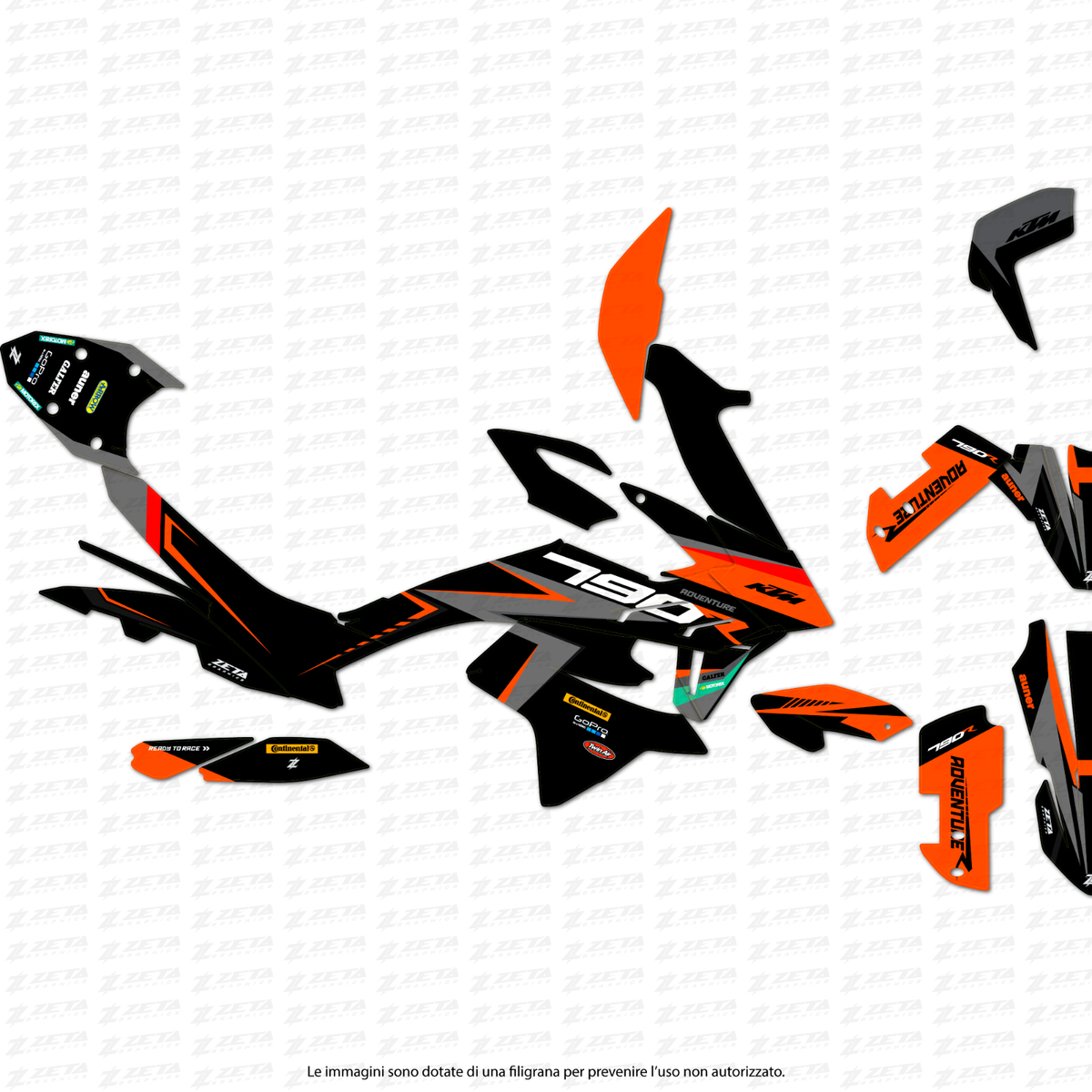 カッティングダイ(中古品) 790 Set Graphic for KTM Adventure 790/890 | eBay