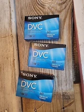 Lot of 3 Sony Premium Mini DV DVC Digital Video Cassette Tape 60 Minute