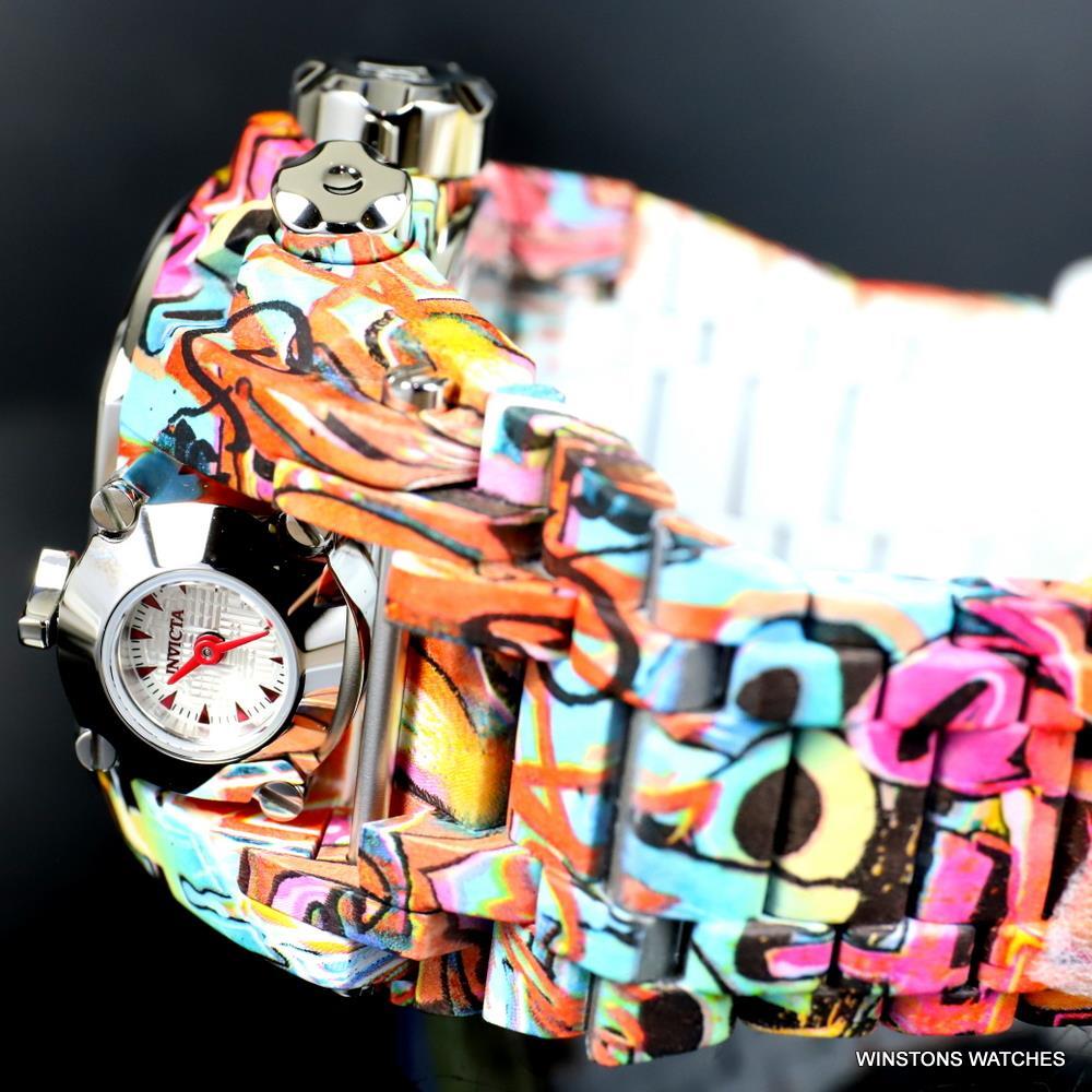 Invicta Reserve Bolt Zeus Magnum Graffiti Steel Red Swiss