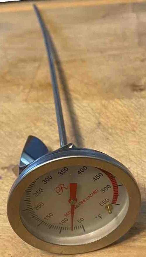 Oven Meat Thermometer Probe 12” ….2” Dial Diameter Pre Owned Great For BBQ