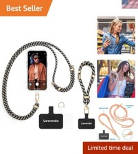 Universal Phone Lanyard Set: 2 Tether Tabs  Adjustable Crossbody Design