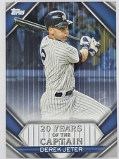 2020 Topps DEREK JETER 20 Years of the Captain Blue Parallel RARE YOC-14 Yankees