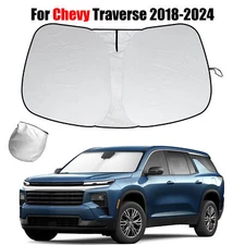 For Chevy Traverse 2018-2024 Windshield Sun Shade Rays Block Shield Cover Visor