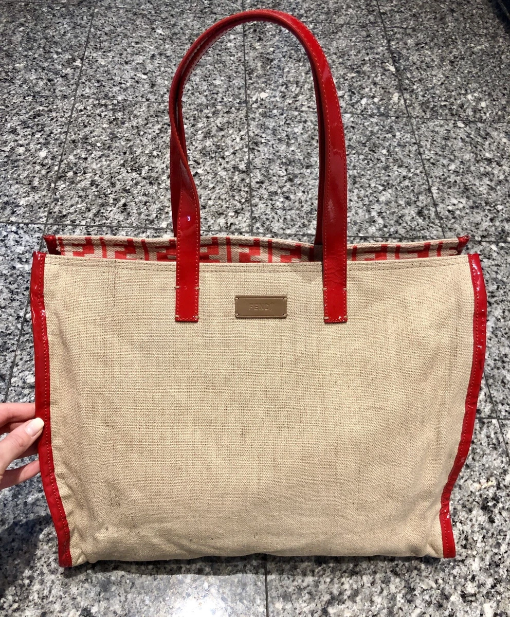 red fendi tote bag