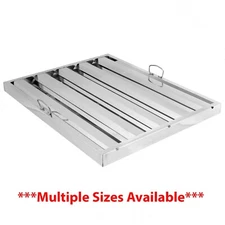 ANY SIZE Stainless Steel Hood Grease Commercial Exhaust Filter Baffle Kitchen