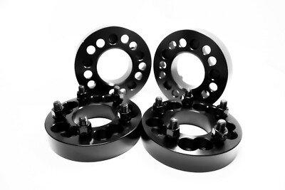 4-Piece Wheel Spacers – 5x4.5" & 5x4.75" To 5x4.5" – 1.25" Thick Chrome – Includes Lug Nuts